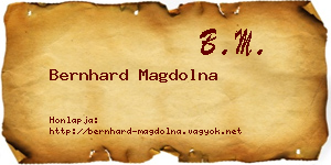 Bernhard Magdolna névjegykártya